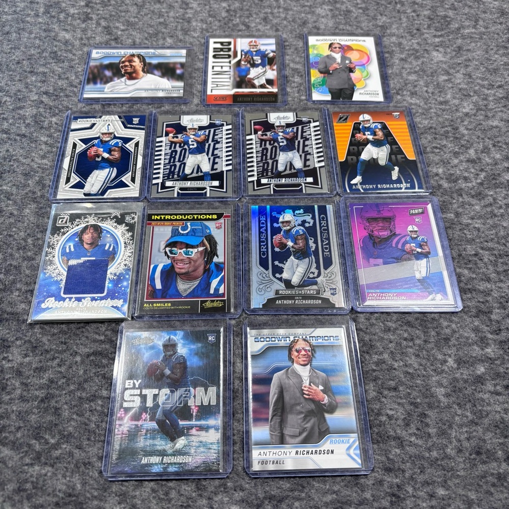 Anthony Richardson Football Rookie Card Collection - Blue Accents